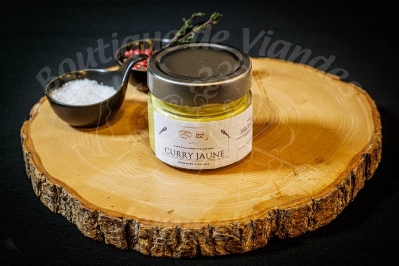 Sauce mayonnaise maison curry jaune 200g